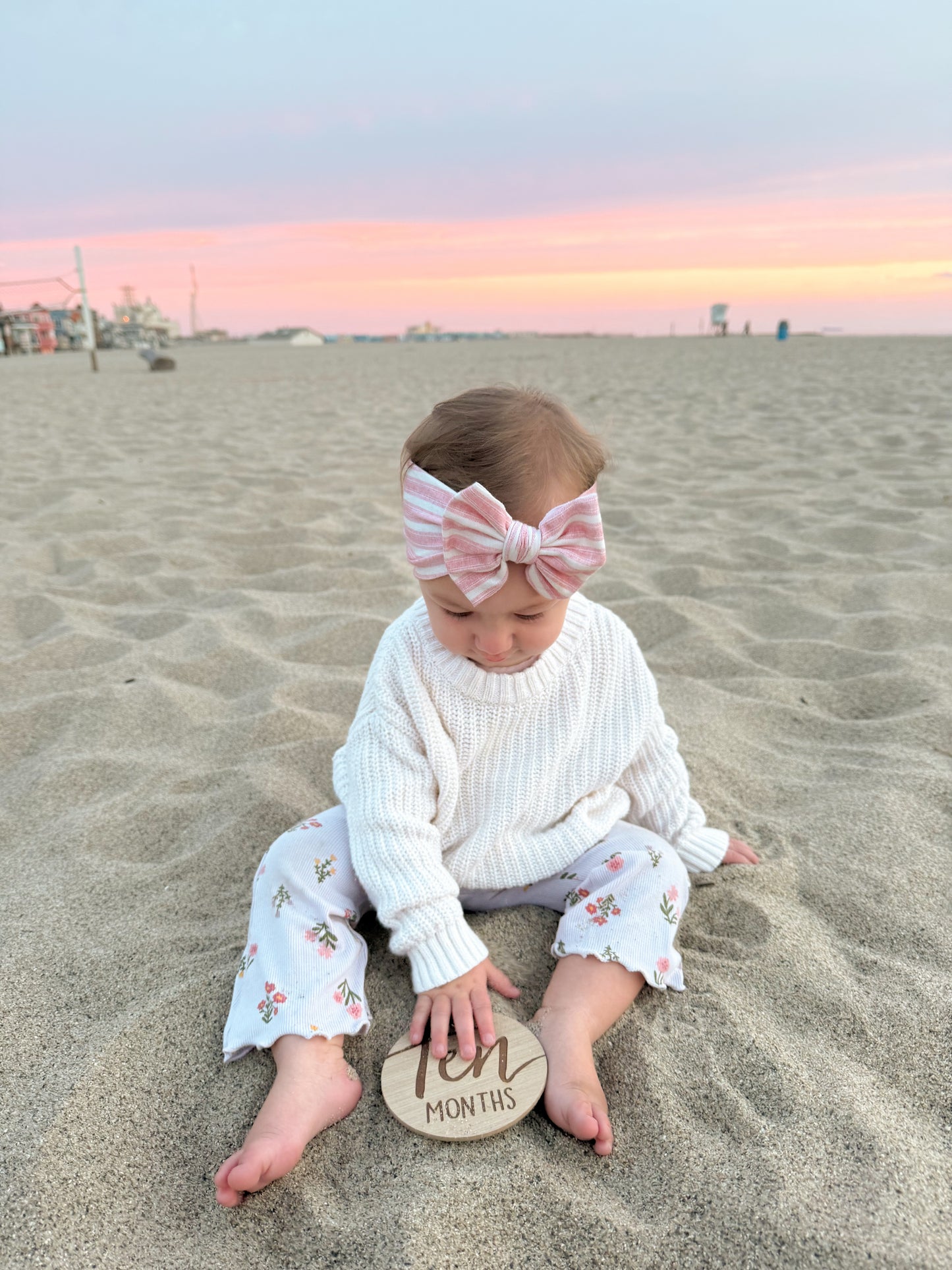 Pink Stripes Headwrap